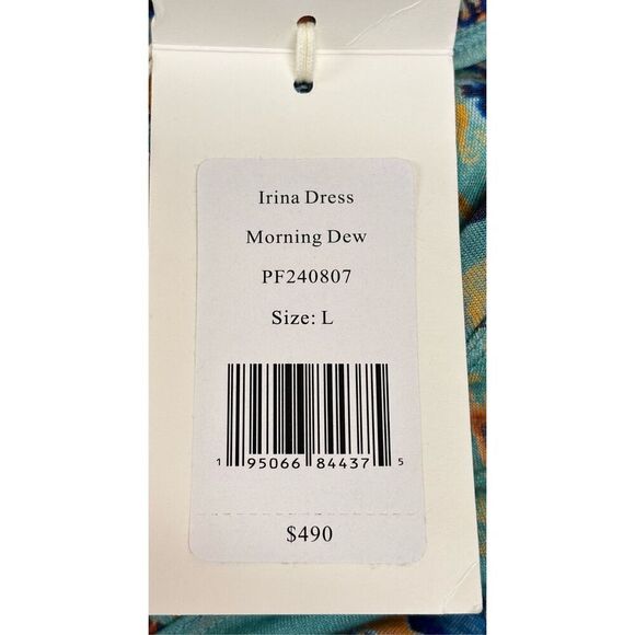 ULLA JOHNSON Irina Floral Maxi Dress in Morning Dew NWT Size Large - Picture 9 of 10